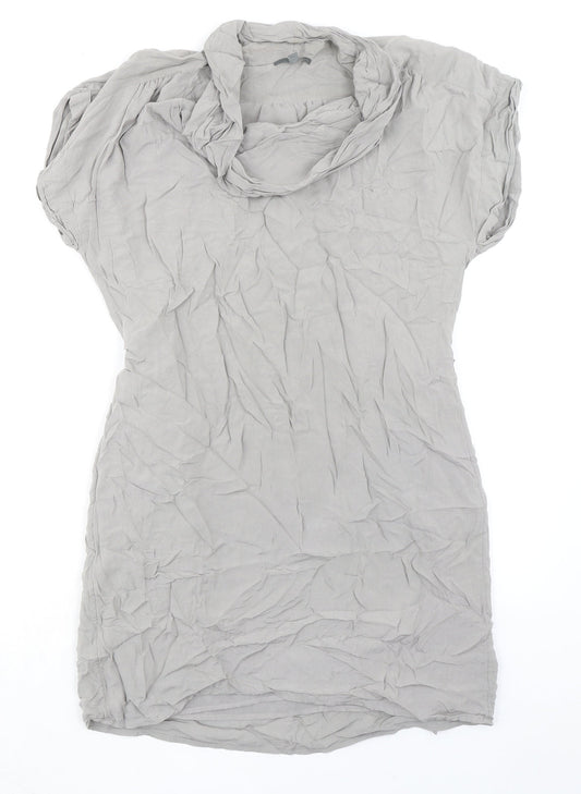 Gap Womens Grey Polyester A-Line Size S Cowl Neck Pullover