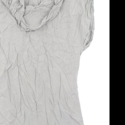 Gap Womens Grey Polyester A-Line Size S Cowl Neck Pullover