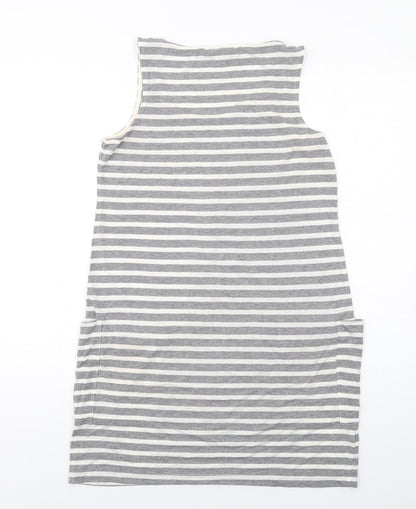 Womens UK Size 8 NEXT Grey Tunic Tank
