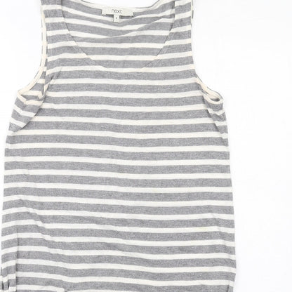 Womens UK Size 8 NEXT Grey Tunic Tank