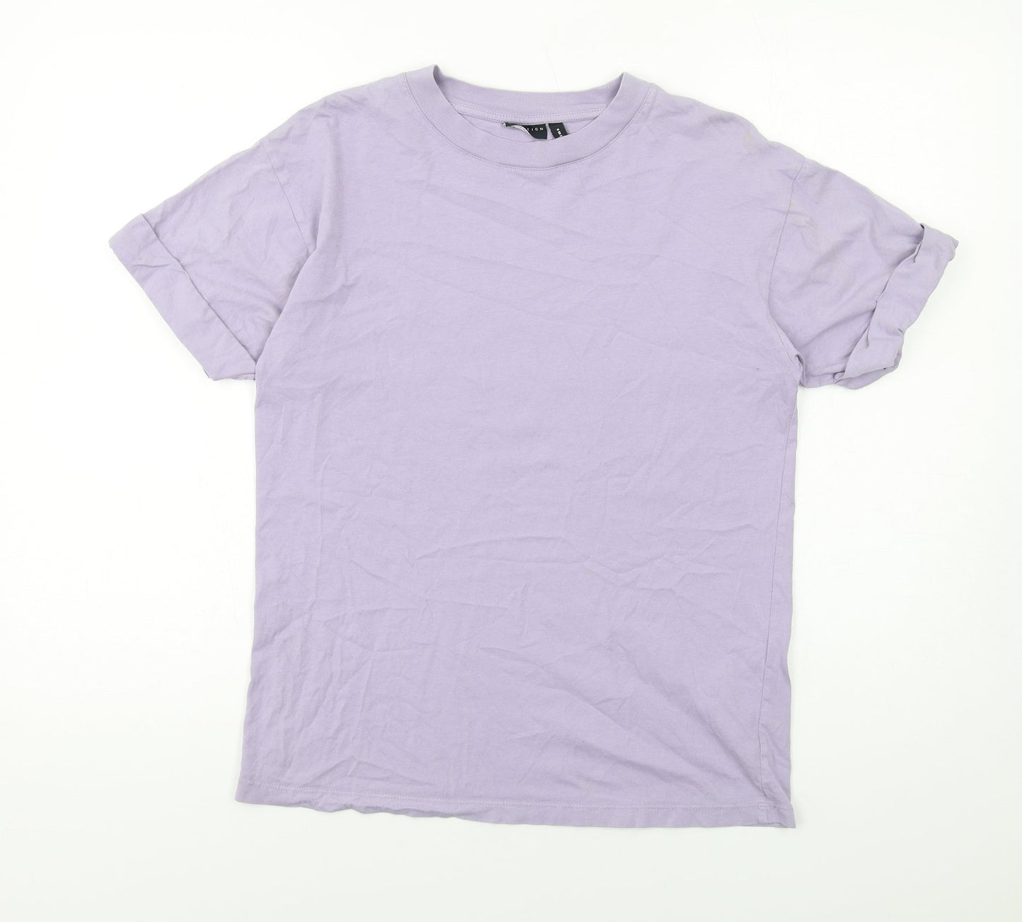 Womens UK Size 4 ASOS Purple Basic T-Shirt