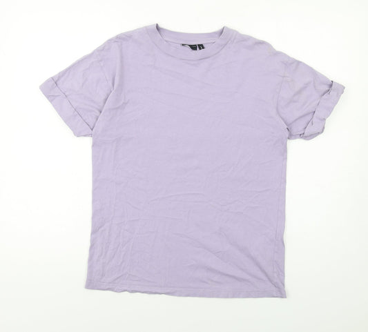Womens UK Size 4 ASOS Purple Basic T-Shirt