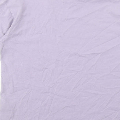 Womens UK Size 4 ASOS Purple Basic T-Shirt