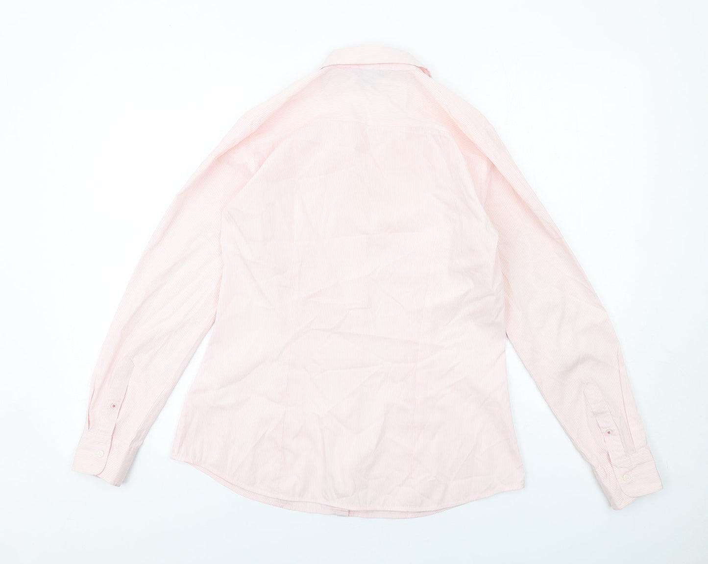 Womens UK Size 10 H&M Pink Basic Button-Up
