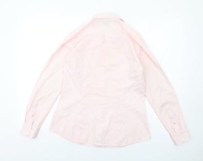 Womens UK Size 10 H&M Pink Basic Button-Up