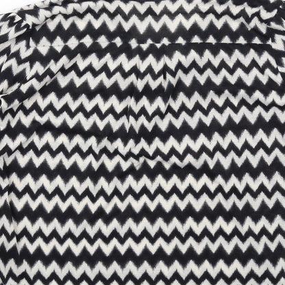 Womens UK Size XS H&M Black Basic Blouse