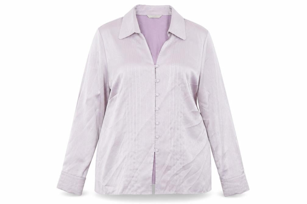 Womens UK Size 16 Marks and Spencer Purple Basic Button-Up