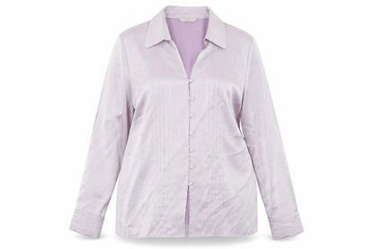 Womens UK Size 16 Marks and Spencer Purple Basic Button-Up