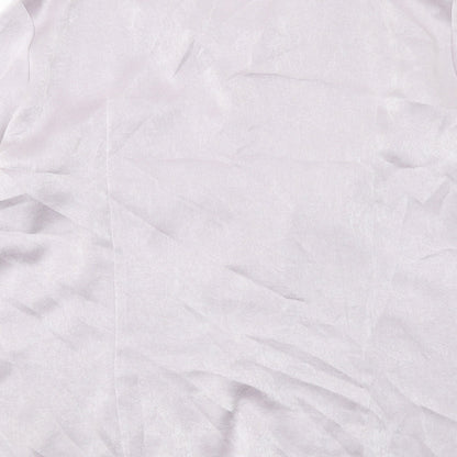 Womens UK Size 16 Marks and Spencer Purple Basic Button-Up