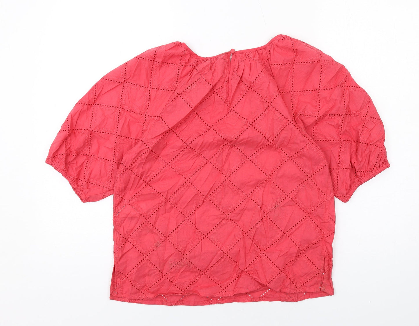 Womens UK Size 8 Marks and Spencer Red Basic Blouse