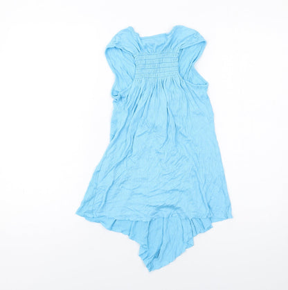 Womens UK Size 10 Select Blue Basic Blouse