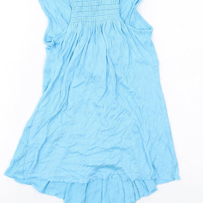 Womens UK Size 10 Select Blue Basic Blouse