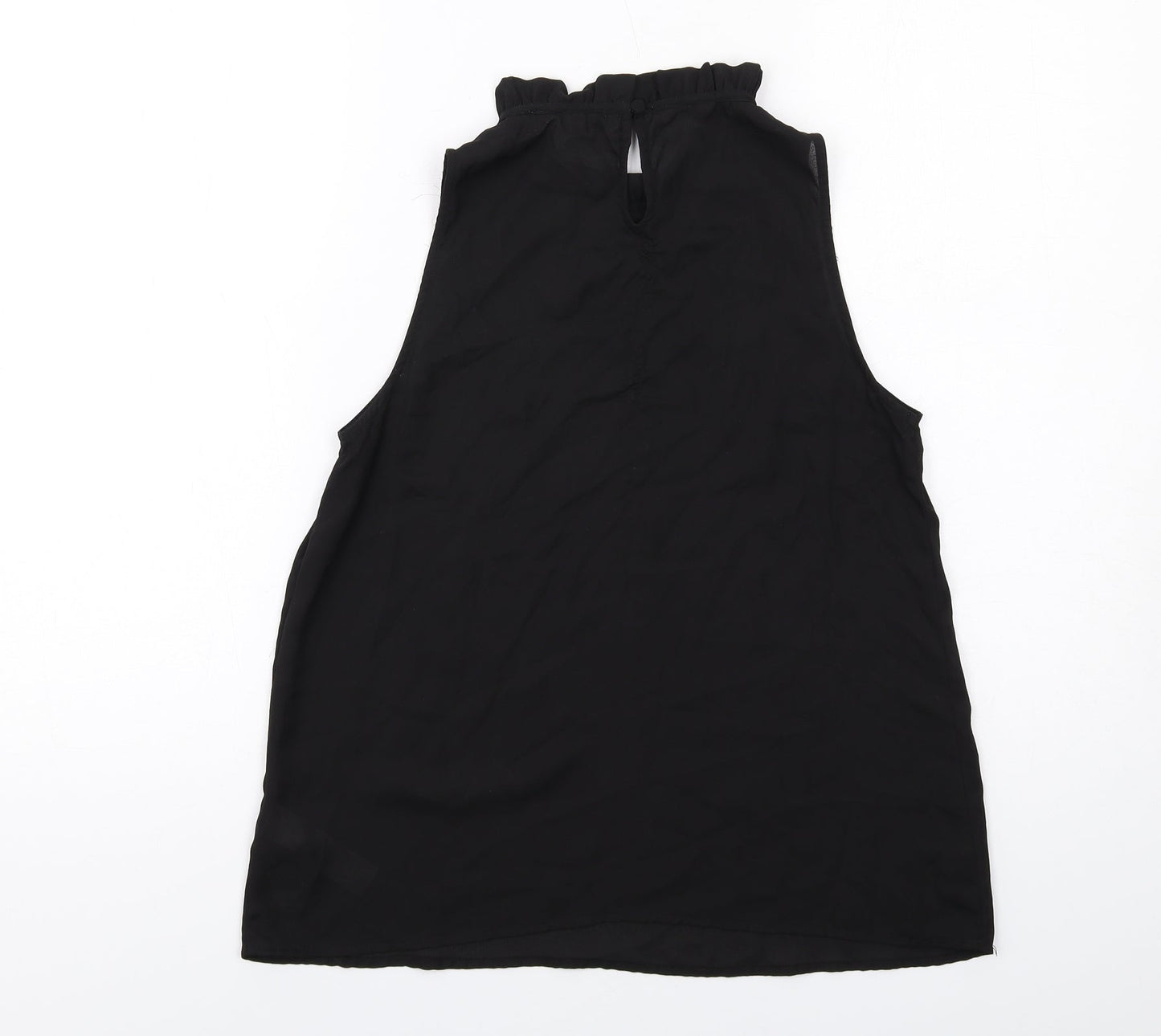 Womens UK Size 8 New Look Black Basic Blouse