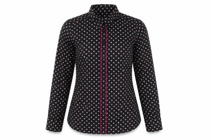 Womens UK Size 8 Classics Black Basic Button-Up