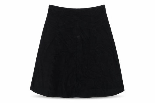 Loulabelle Womens Black Polyester Swing Skirt Size 10 Zip