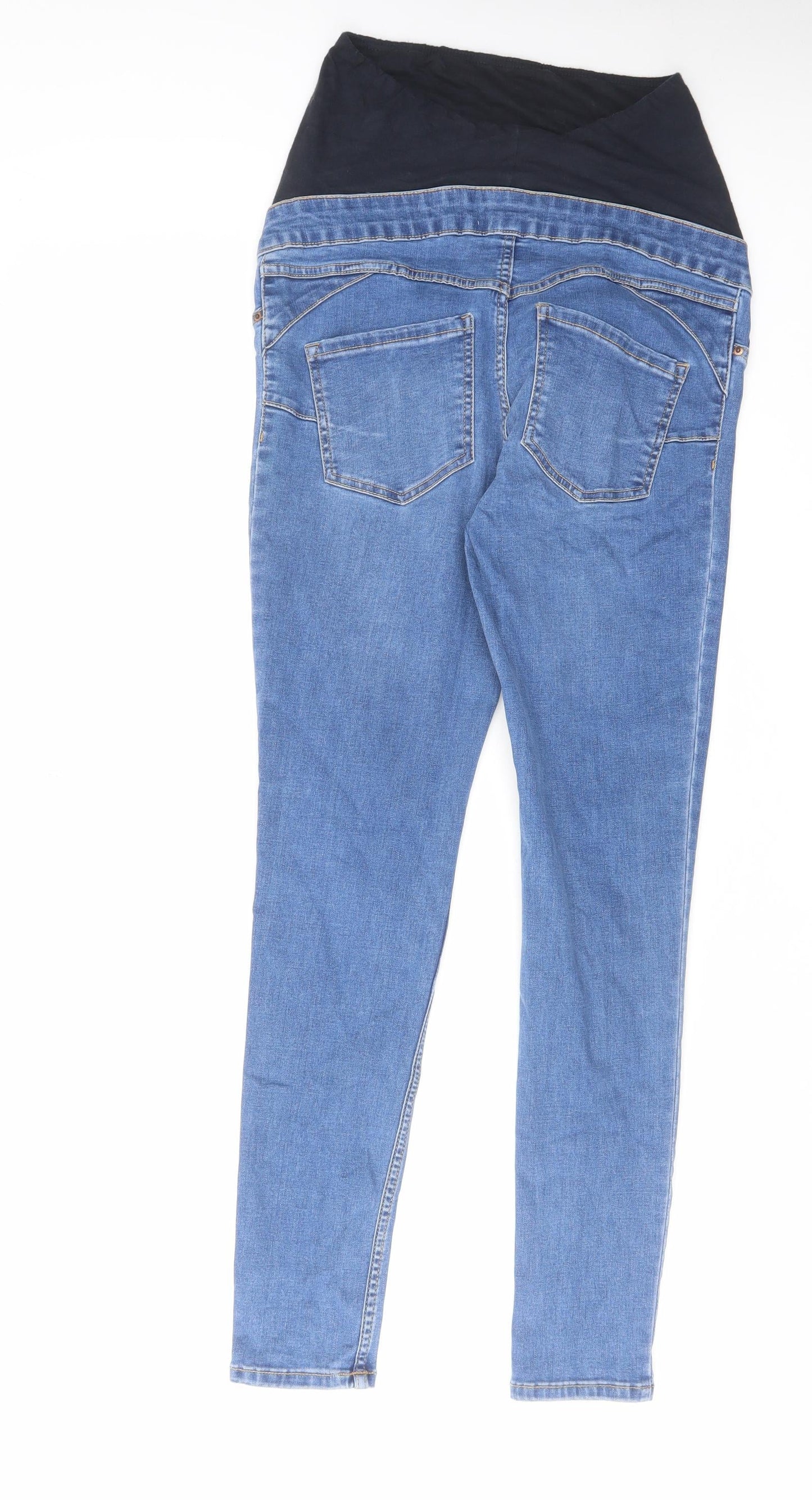 New Look Womens Blue Cotton Skinny Jeans Size 10 L28 in Regular