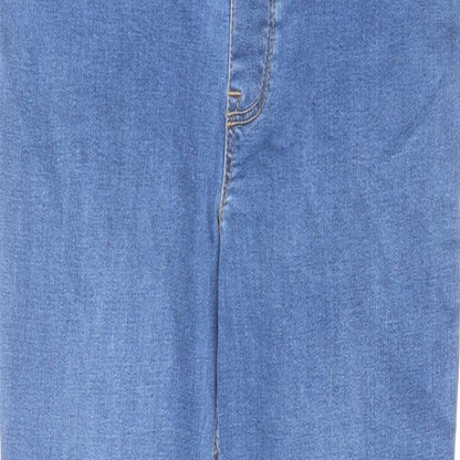 New Look Womens Blue Cotton Skinny Jeans Size 10 L28 in Regular