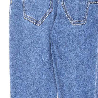 New Look Womens Blue Cotton Skinny Jeans Size 10 L28 in Regular