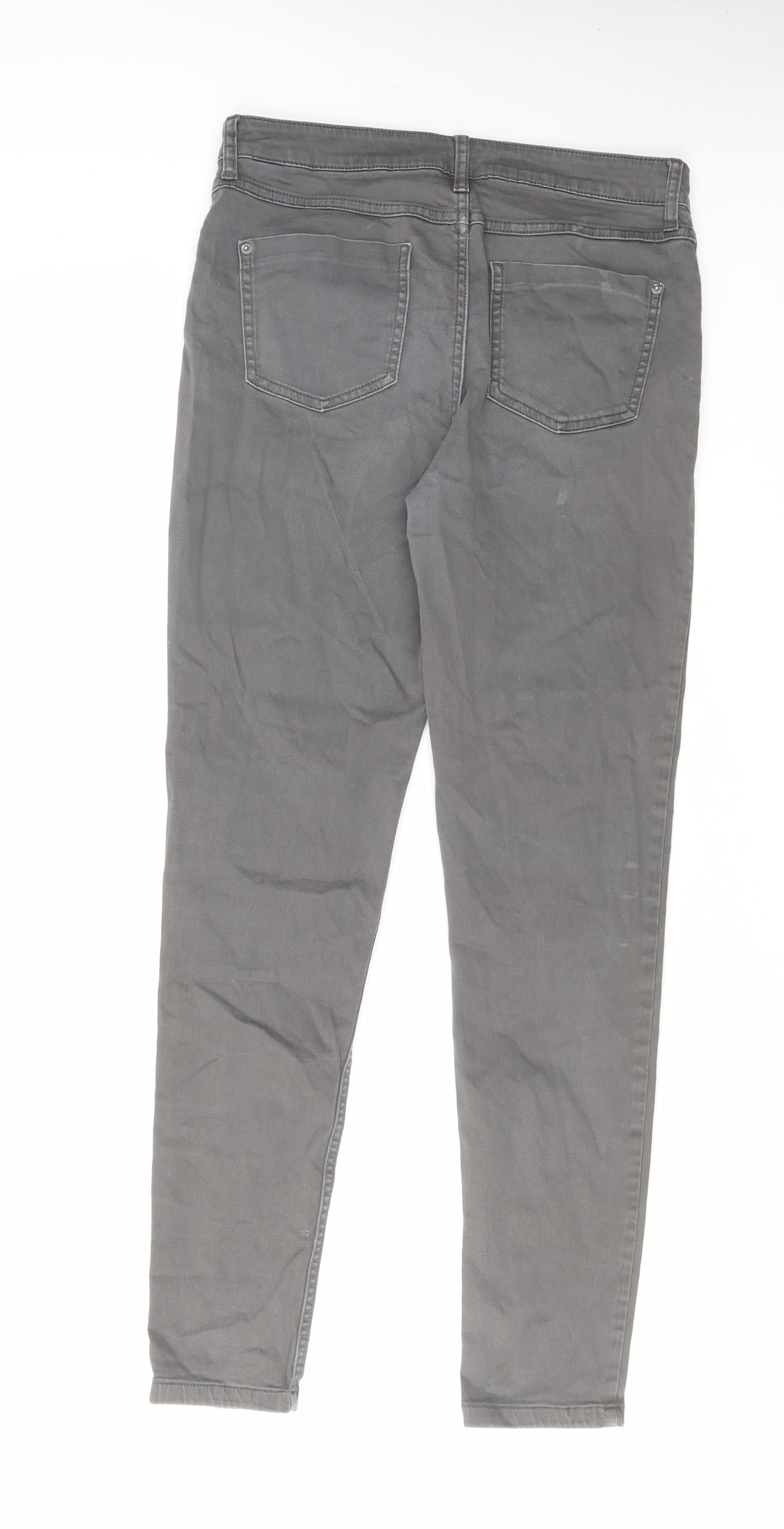 Womens UK Size 12 Marks and Spencer Regular Fit Skinny Grey Jeans