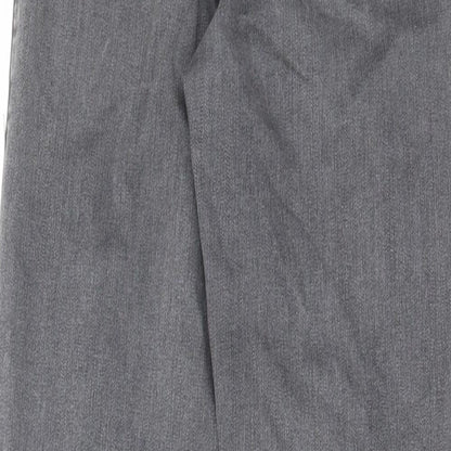 Topshop Womens Grey Cotton Skinny Jeans Size 30 in L32 in Regular Zip