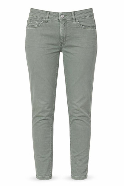 Denim & Co. Womens Green Cotton Skinny Jeans Size 6 L29 in Regular Zip
