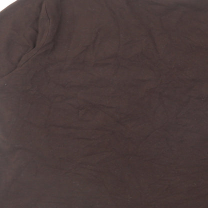 Womens UK Size L CC Brown Basic T-Shirt