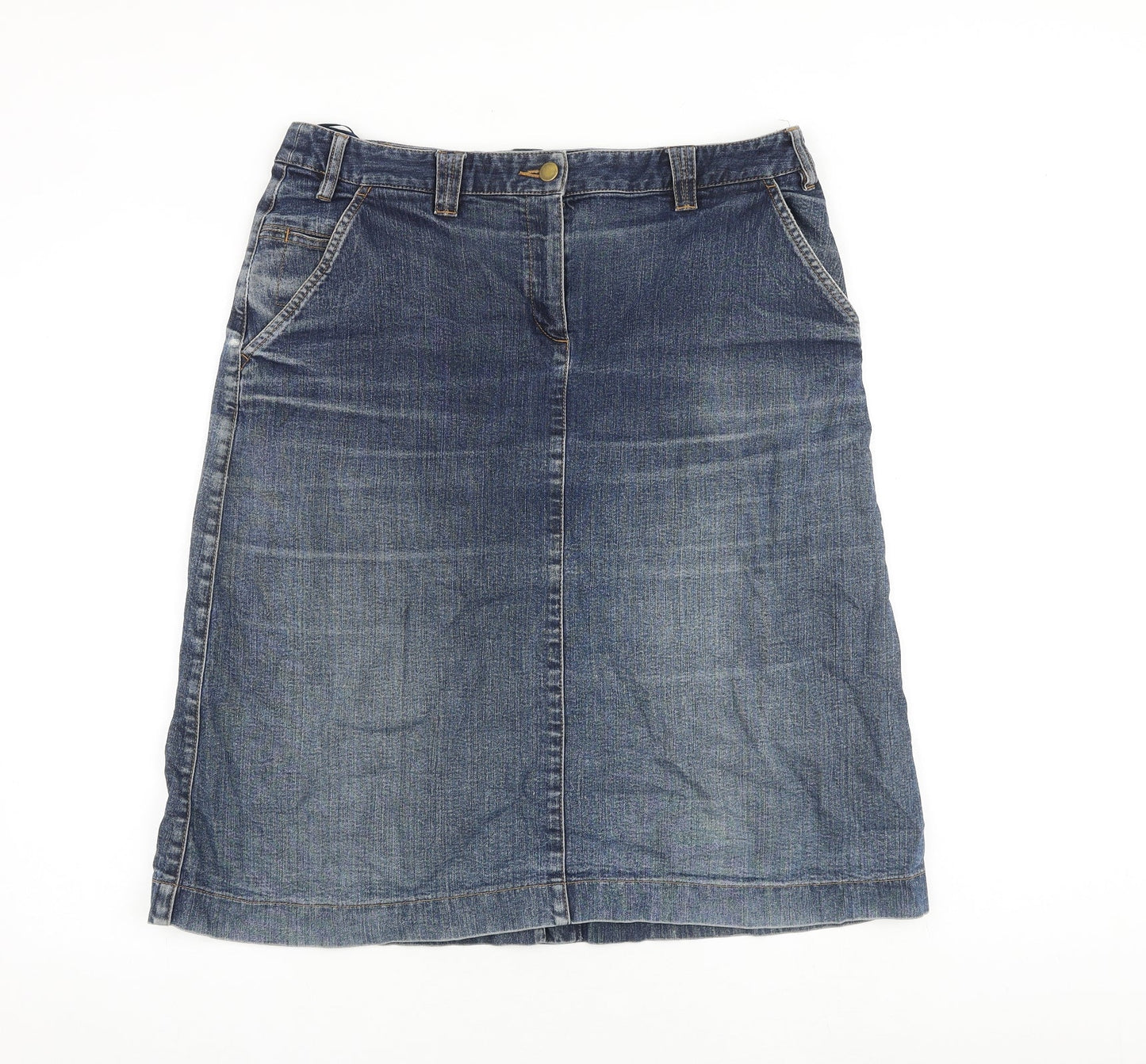 Womens UK Size 36 in Artigiano A-Line Denim Skirt