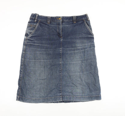 Womens UK Size 36 in Artigiano A-Line Denim Skirt