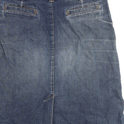 Womens UK Size 36 in Artigiano A-Line Denim Skirt