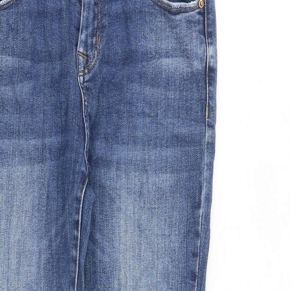 AH Denim Womens Blue Cotton Straight Jeans Size 28 in L26 in Regular Zip