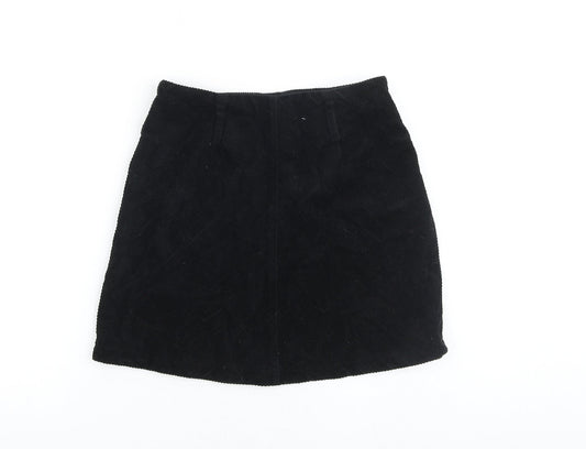 Womens UK Size 10 Denim & Co. Mini Corduroy Skirt