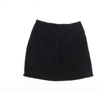 Womens UK Size 10 Denim & Co. Mini Corduroy Skirt