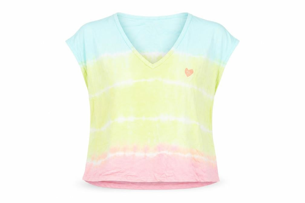 Womens UK Size 10 River Island Multicoloured Basic T-Shirt