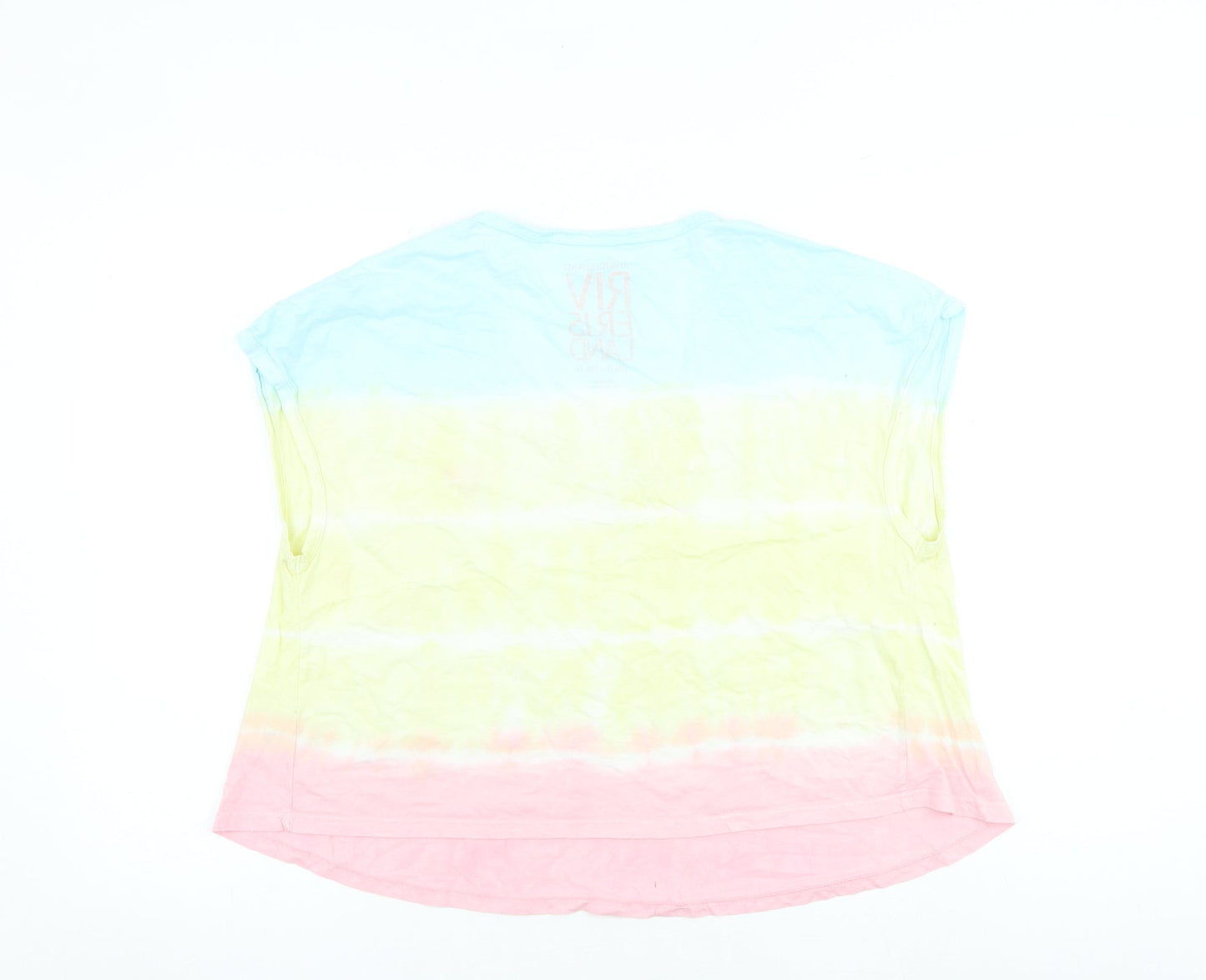 Womens UK Size 10 River Island Multicoloured Basic T-Shirt