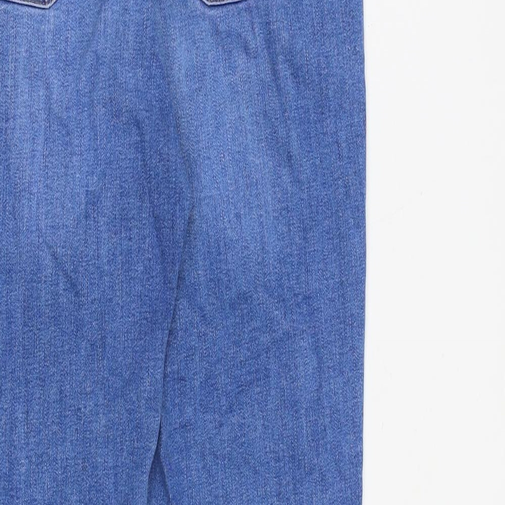 Dorothy Perkins Womens Blue Cotton Skinny Jeans Size 8 L27 in Slim Zip