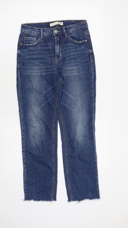 Womens UK Size 6 Stradivarius Regular Fit Straight Blue Jeans