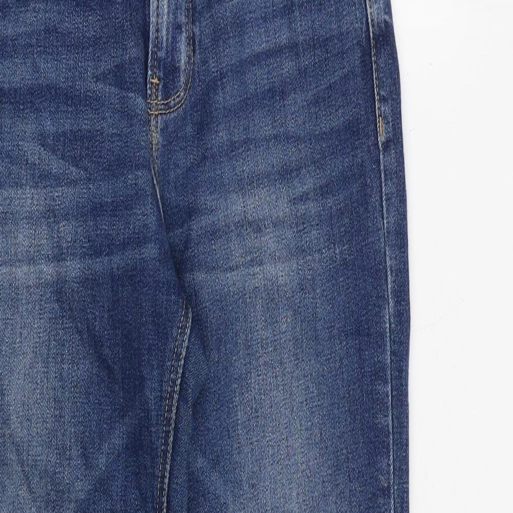 Womens UK Size 6 Stradivarius Regular Fit Straight Blue Jeans