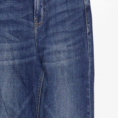Womens UK Size 6 Stradivarius Regular Fit Straight Blue Jeans