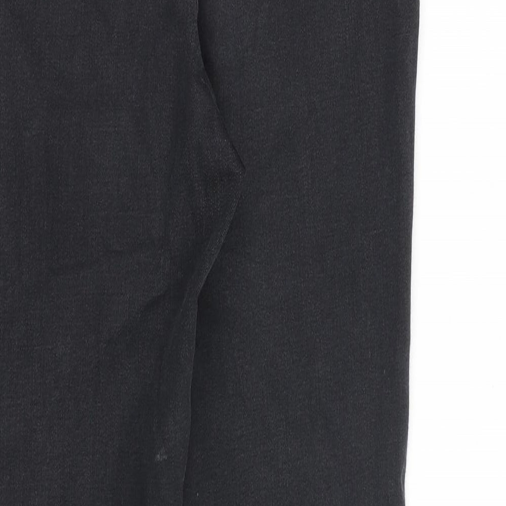 Autograph Womens Grey Cotton Skinny Jeans Size 14 L27 in Regular Zip