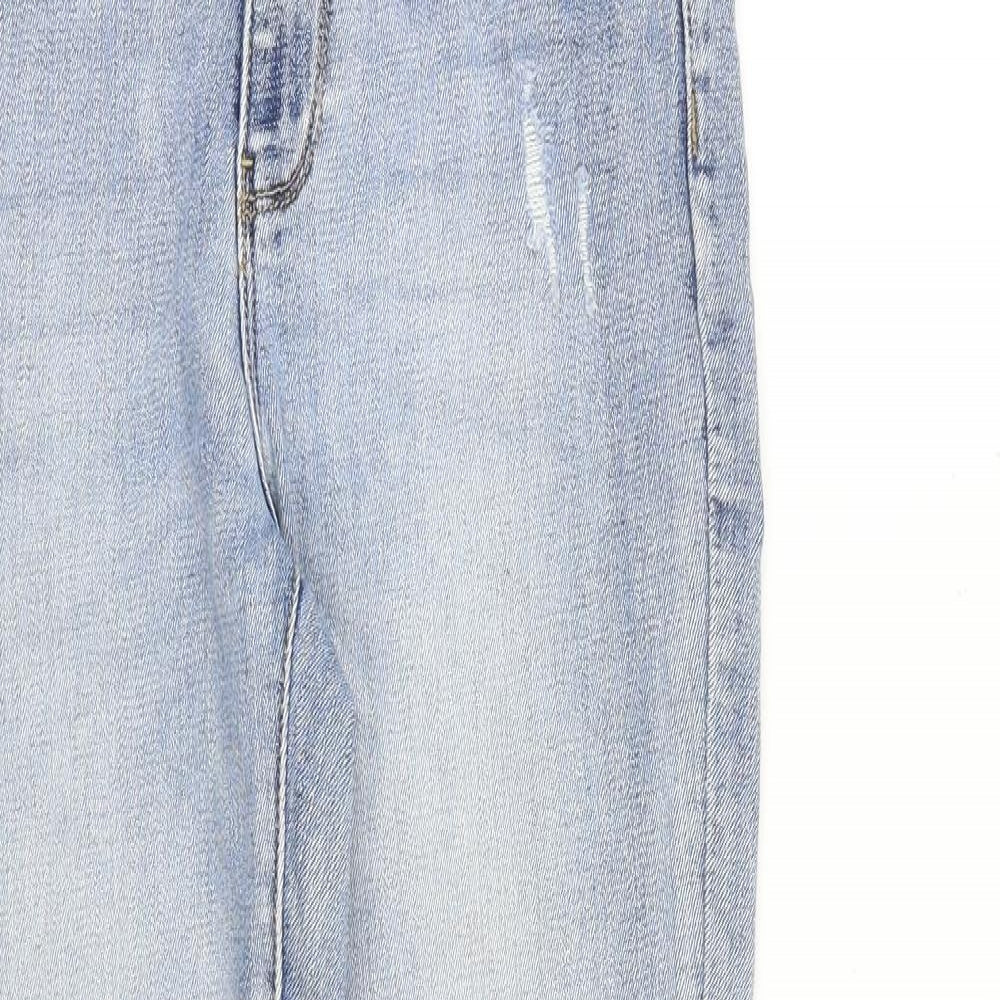 Womens UK Size 8 Toxik3 Regular Fit Skinny Blue Jeans