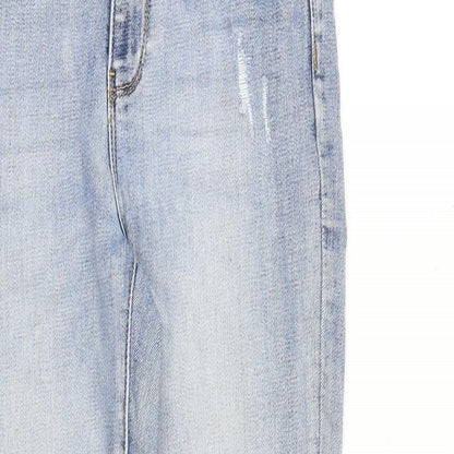 Womens UK Size 8 Toxik3 Regular Fit Skinny Blue Jeans