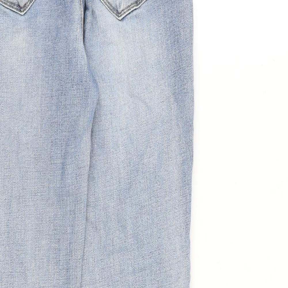 Womens UK Size 8 Toxik3 Regular Fit Skinny Blue Jeans