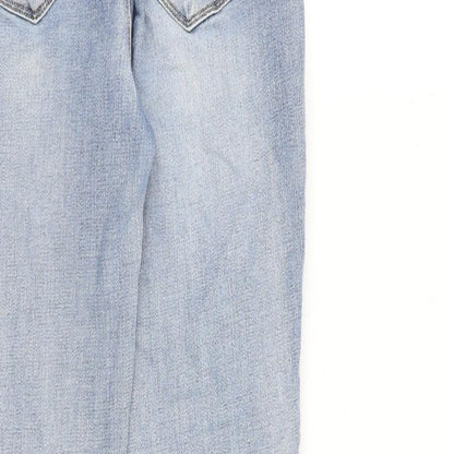Womens UK Size 8 Toxik3 Regular Fit Skinny Blue Jeans