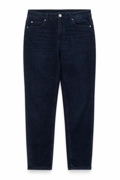 Womens UK Size 34 in Marks and Spencer Regular Fit Tapered Blue Jeans