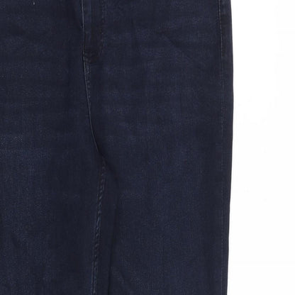Womens UK Size 34 in Marks and Spencer Regular Fit Tapered Blue Jeans