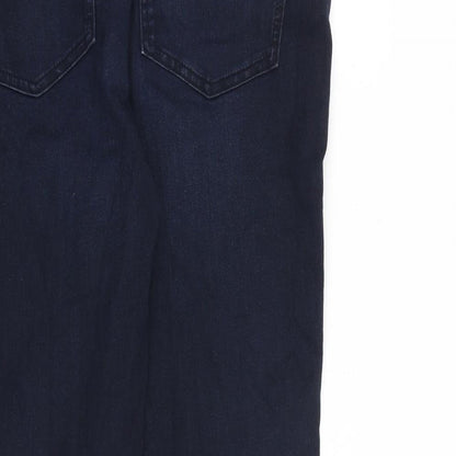 Womens UK Size 34 in Marks and Spencer Regular Fit Tapered Blue Jeans