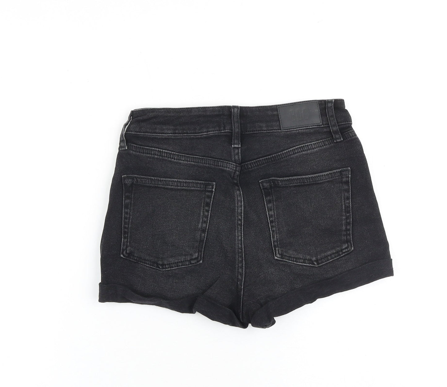 BDG Womens Black 100% Cotton Hot Pants Shorts Size 26 in Regular Zip