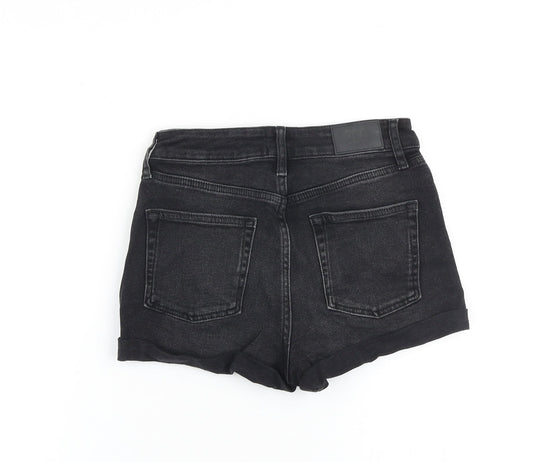 BDG Womens Black 100% Cotton Hot Pants Shorts Size 26 in Regular Zip