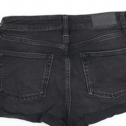 BDG Womens Black 100% Cotton Hot Pants Shorts Size 26 in Regular Zip