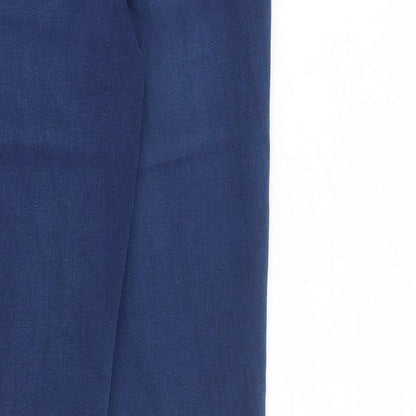 blue73 Womens Blue Cotton Skinny Jeans Size 8 L29 in Slim Zip